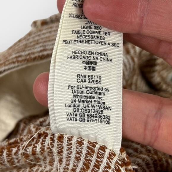 Free People Light At Sunrise High-rise Striped Pants Size 6 - Picture 5 of 8